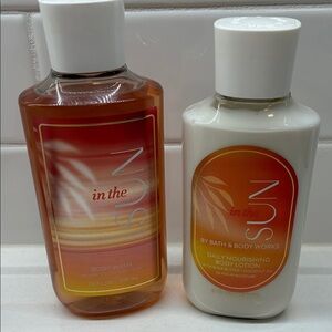 NWT! BBW In The Sun Body Wash and Lotion Set